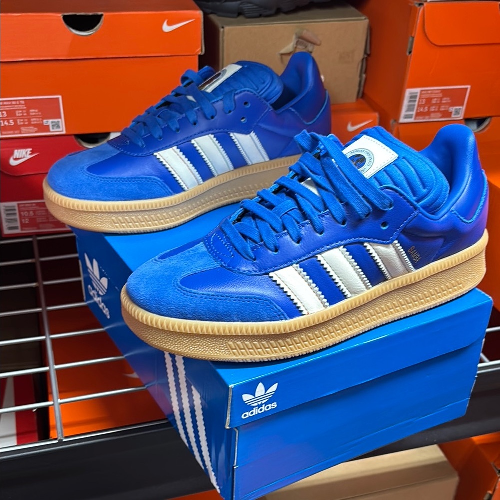 Adidas Samba XLG JI0865 Royal Blue Sneakers Men’s Sizes Paris Olympics - Picture 3 of 11